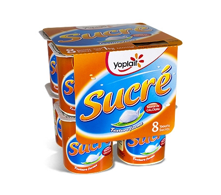 Yoplait Ferme Sucre 125 g x 4